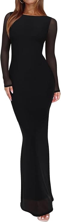El vestido largo de malla: la transparencia como lenguaje de una época