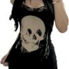 El vestido gótico de calaveras: elegancia oscura para tiempos excesivamente luminosos