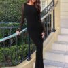 El vestido largo de malla: la transparencia como lenguaje de una época